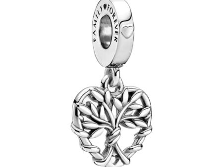 Woman s charm link Pandora HEART FAMILY TREE DANGLE CHARM For Discount