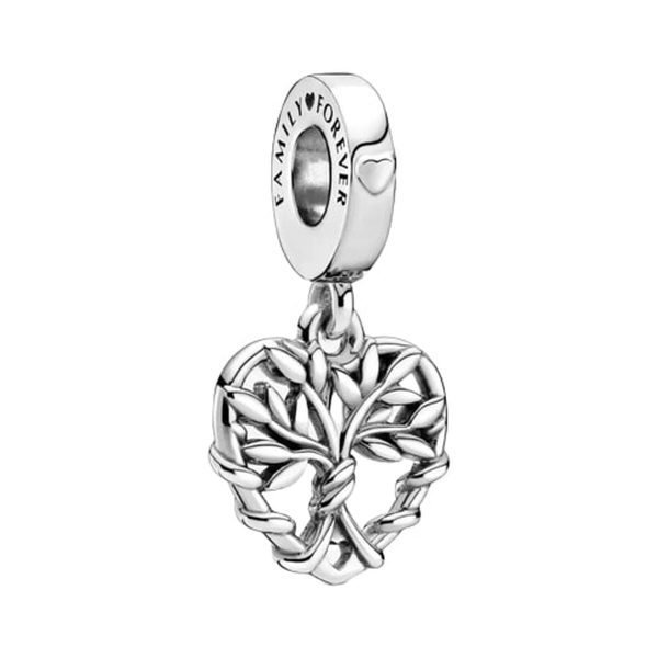 Woman s charm link Pandora HEART FAMILY TREE DANGLE CHARM For Discount