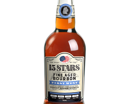 15 STARS Fine Aged Bourbon First West on Sale